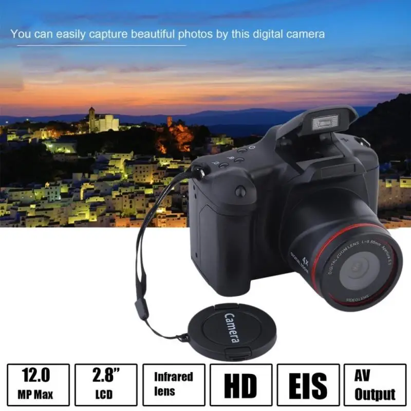 

Цифровая видеокамера s HD 1080P, профессиональная портативная камера с 16-кратным цифровым зумом и защитой от тряски