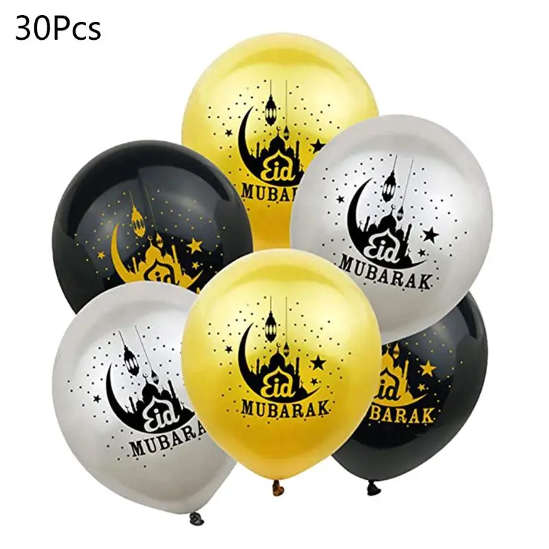 

30pcs Eid Mubarak шар для украшения вечеринок для Рамадана Party