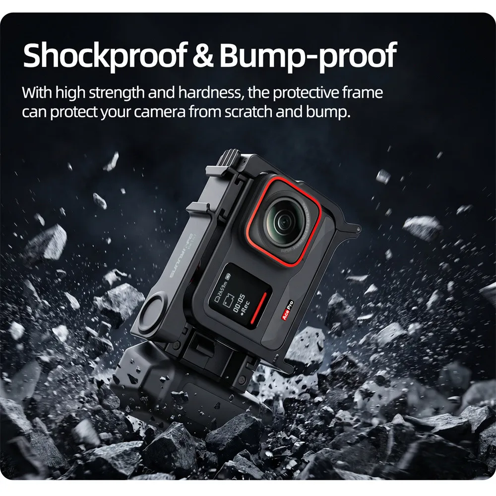 Фото Ручка-держатель Sunnylife Street Grip 2-в-1, съемная, для Insta360 Ace Pro 2/1, для уличной съемки, с креплением Cold Shoe №4