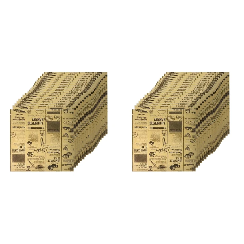 

Толстая Экологически чистая фотобумага для приготовления гамбургеров, куриных рулонов, кухонная бумага для жарки, 100