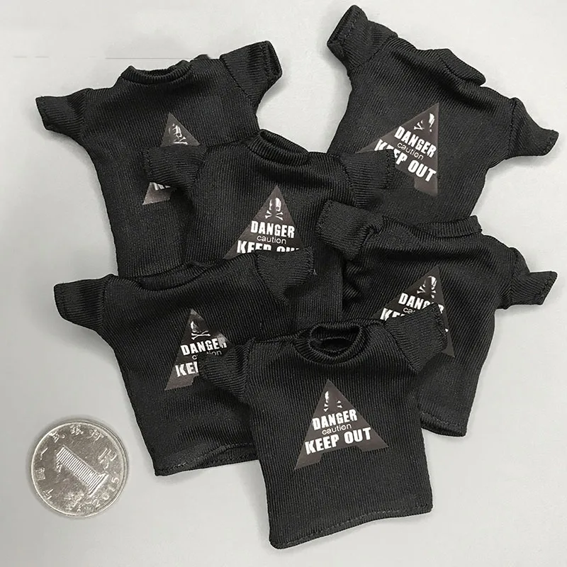 

Мужская футболка с коротким рукавом и принтом, модель комбинезона для тела 6 дюймов, масштаб 1/12