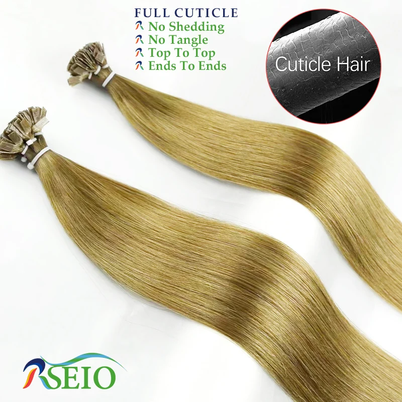 Прямые прямые волосы для наращивания RSEIO с прямыми кончиками натуральные