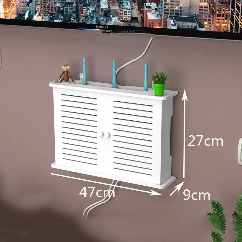 

Настенный кронштейн для вилки, органайзер для кабеля, полка для панели из ПВХ, настенный беспроводной Wi-Fi-маршрутизатор, стойка для хранения, домашний декор