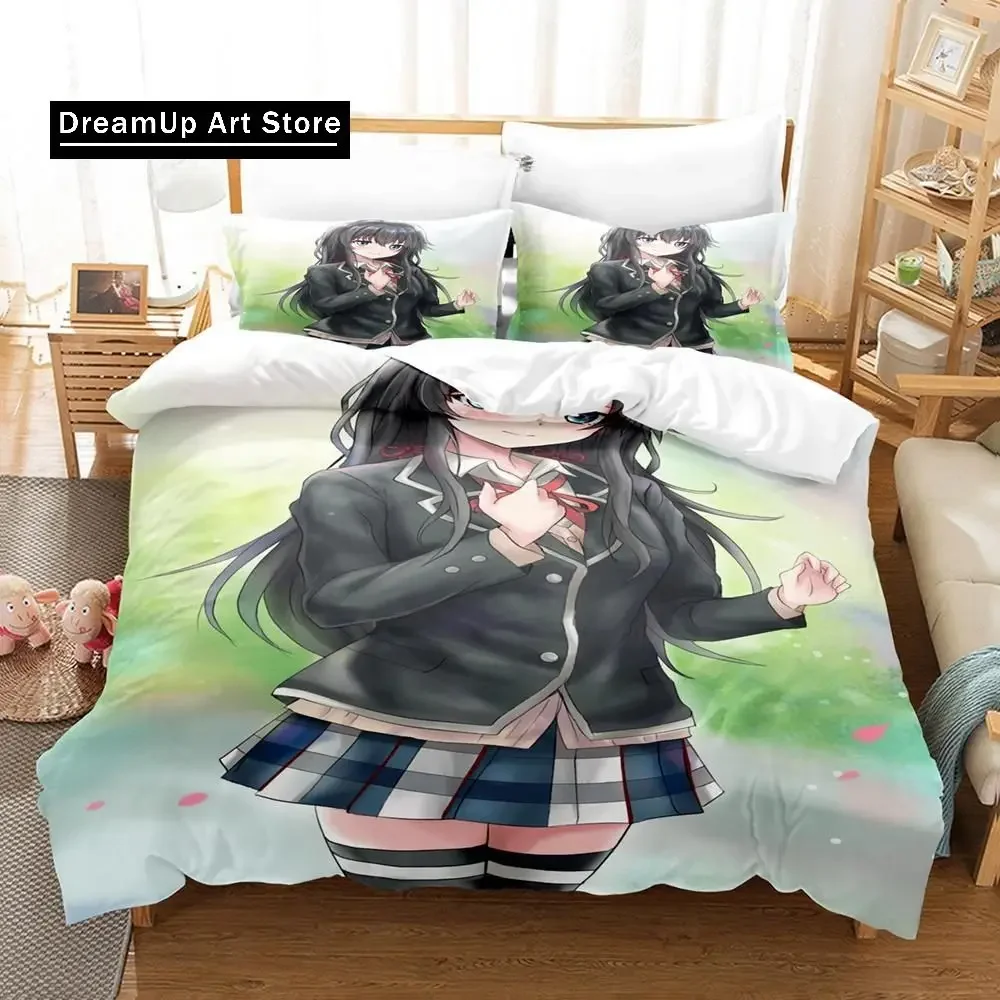 3d аниме My Teen Романтическая комедия SNAFU Комплект постельного белья Single Twin Full Queen King