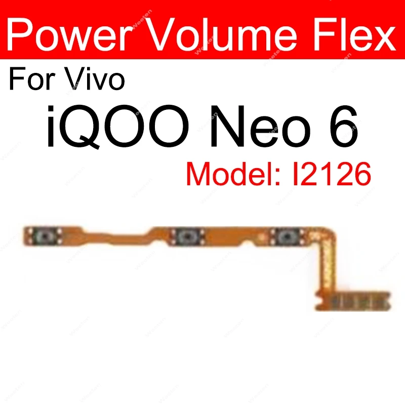 Фото Для Vivo IQOO Neo 6 6Se Neo7 7Se Neo 8, громкость питания, гибкое включение, выключение, громкость, боковая кнопка, детали гибкого кабеля №4