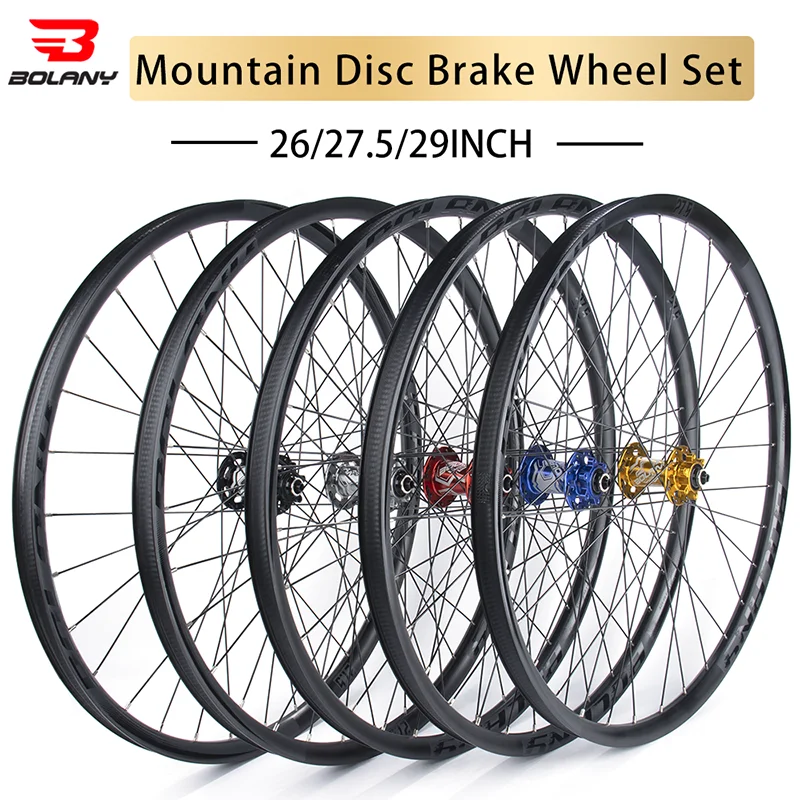 Комплект бескамерных колес Bolany для велосипеда быстросъемные диски 26/27 5/29 дюймов