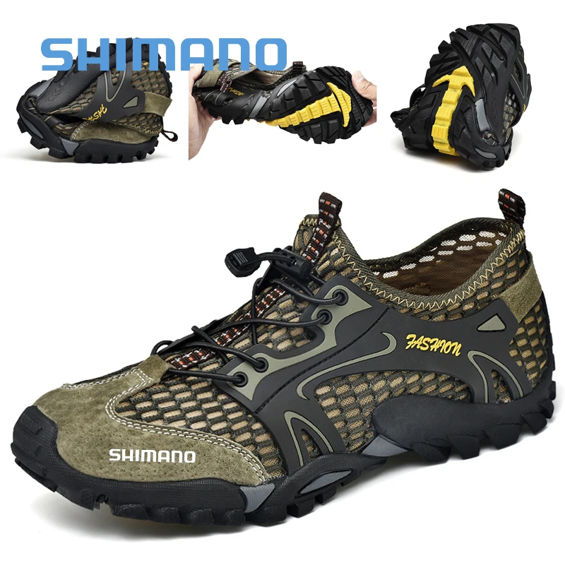

Shimano Fishing Shoes Spring Summer Thin Light Soft Outdoor Sports Shoes Anti-slip Breathable Quick Dry Beach Shoes Men Hiking