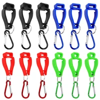 12pcs multicolor glove clips glove belt clip multifunctional clamp with metal carabiners for work glove holders
