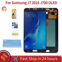super amoled j700 screen for samsung galaxy j7 2015 j700 j710f lcd display with touch screen digitizer assemblyservice package