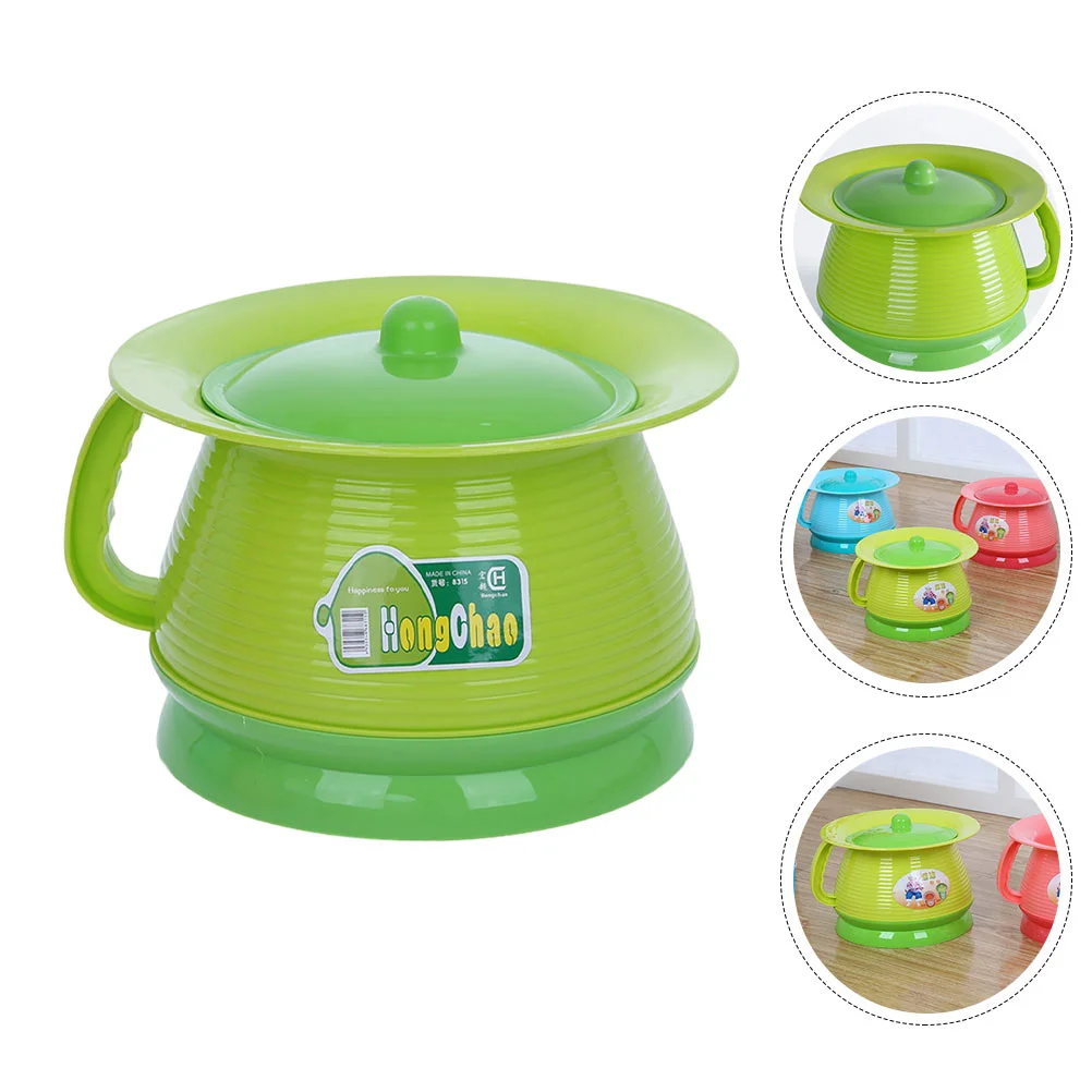 

1Pc Urine Container Portable Toilet Lidded Chamber Pot Plastic Urinal for Storage Night
