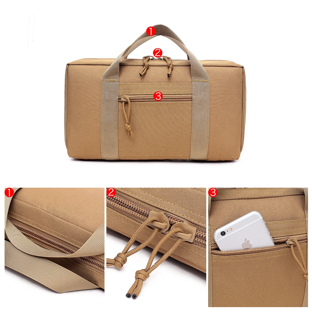 

Outdoor Sports Tactical Gun Carry Bag Holster EDC Military Hunting Accessories Magazine Pouch Airsoft Handgun Protection Case