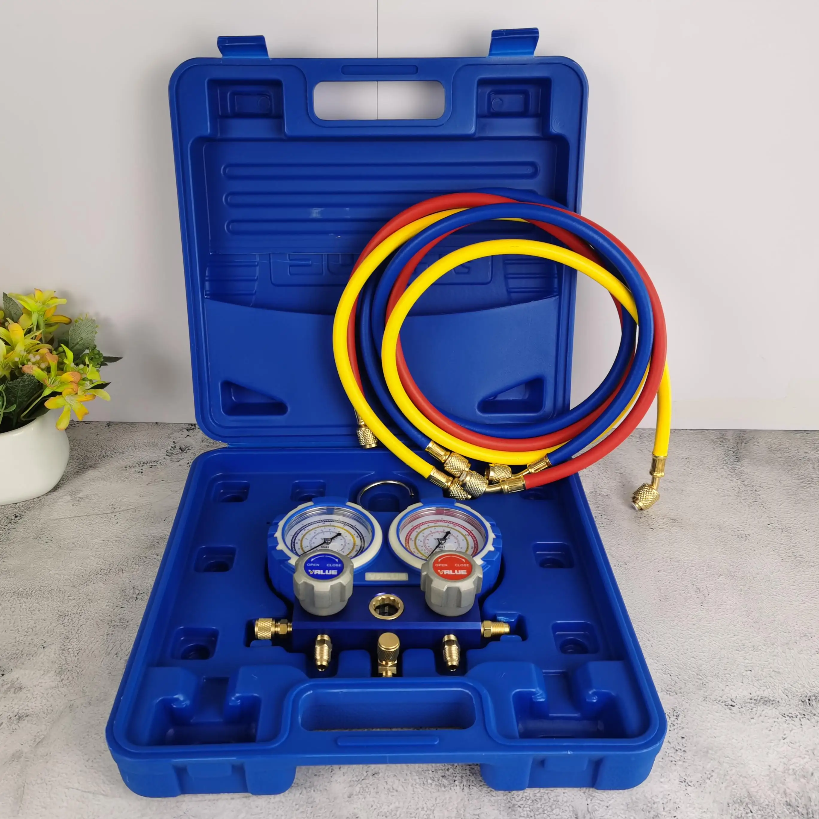 Труба для наполнения жидкостью Двойной метр Измеритель фтора Набор с