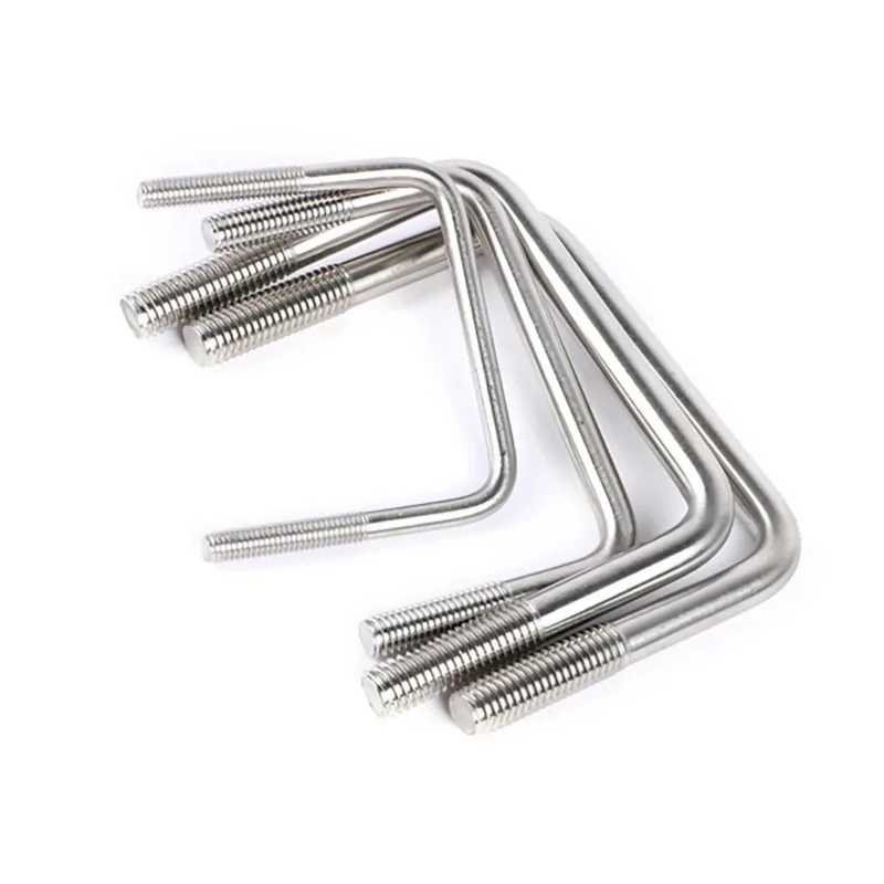 U-образный зажим из нержавеющей стали 304 прямоугольный для труб винт 1 шт./2 шт.