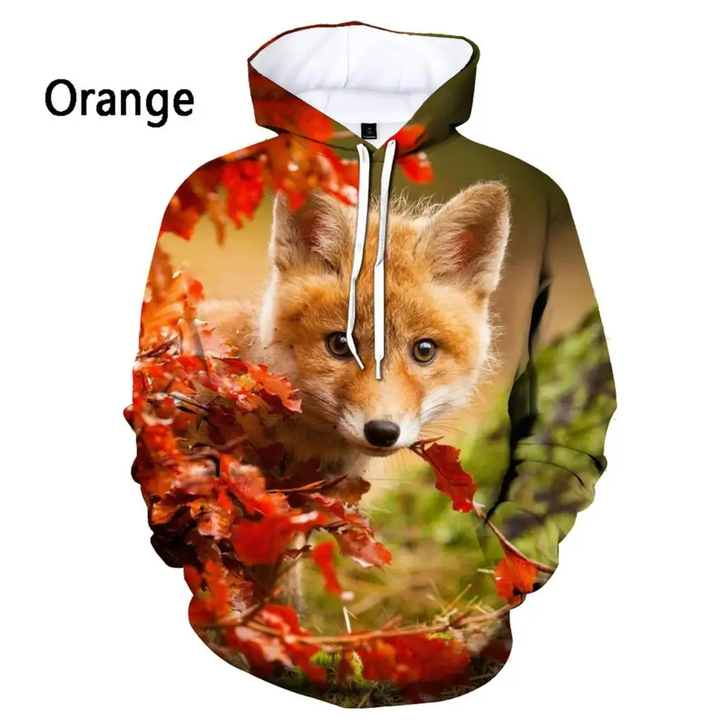 

Animal Fox 3D Print Hoodie Men/Women Casual Fashion Hooded Shirt Kids Long Sleeves Pullover Sweatshirts Oversized Unisex Clothes