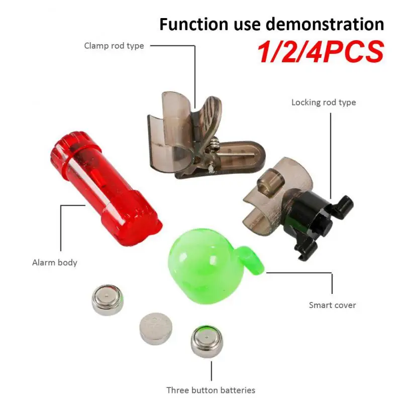 

1/2/4 шт., электронный звонок для ночной рыбалки
