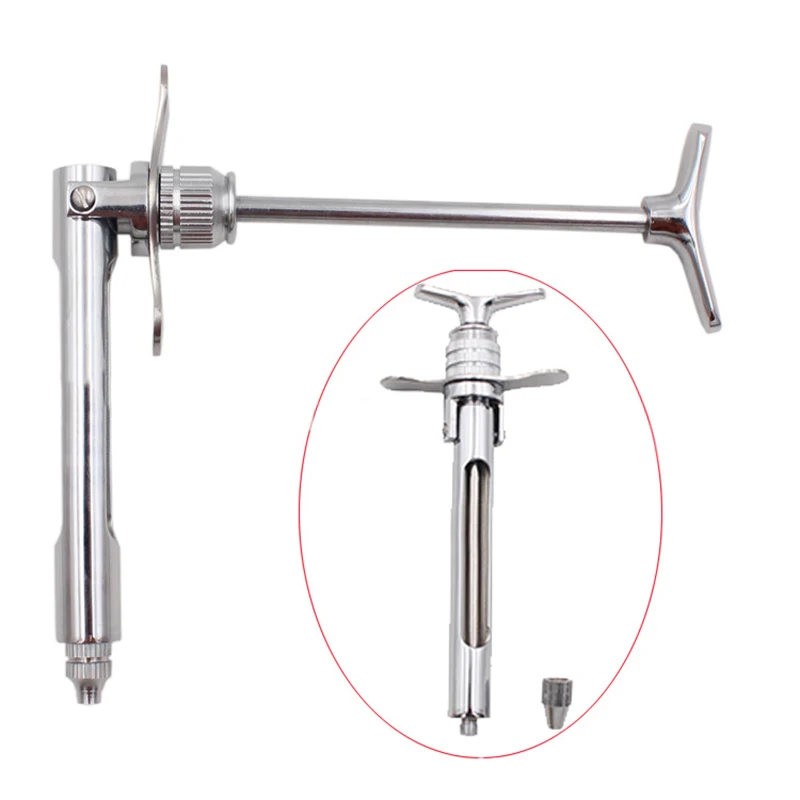 Стоматологический интраaligментальный шприц из нержавеющей стали аспирационный