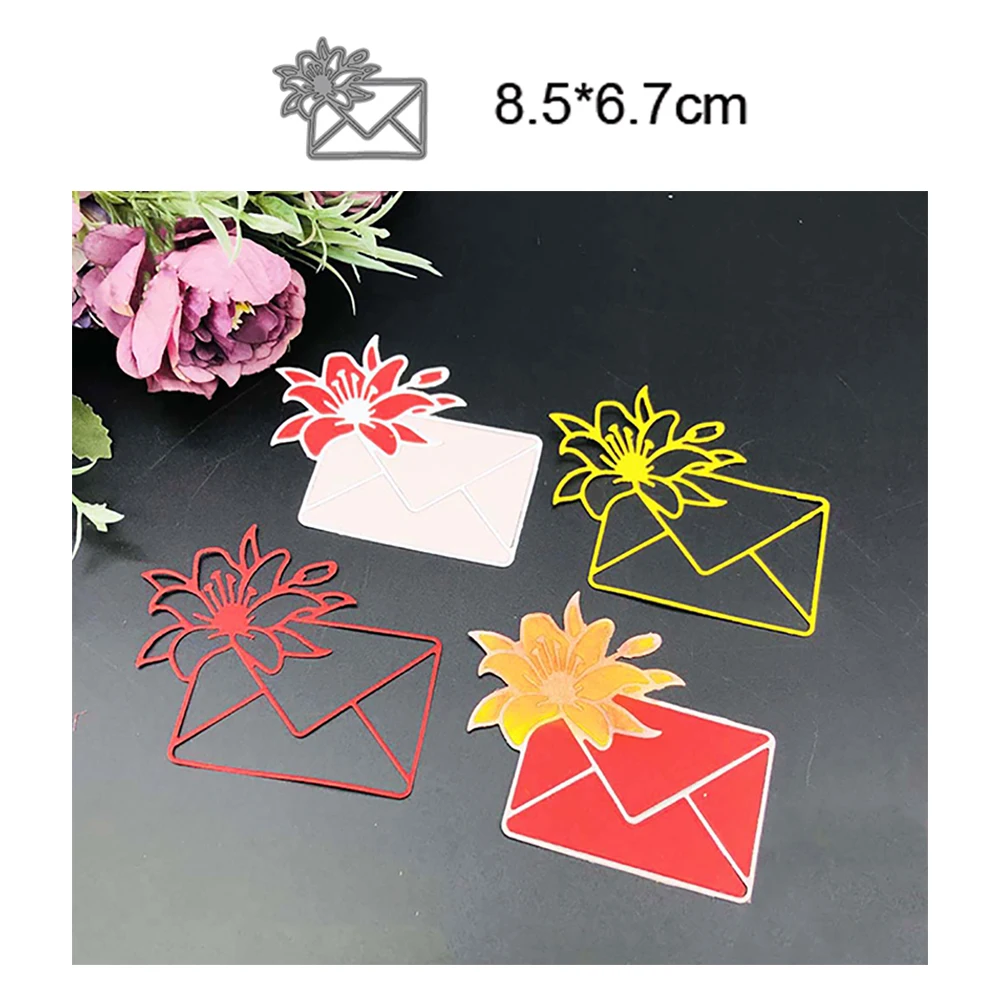 

Конверт с цветком 2022 Новое поступление Металлическая высечка декоративный нож для скрапбукинга альбома «сделай сам» тиснение