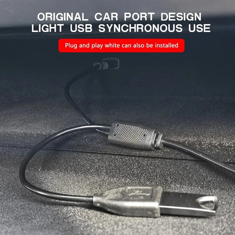 Для Tesla Model 3Y интерьер автомобиля RGB неоновый свет светодиодная лента центральная