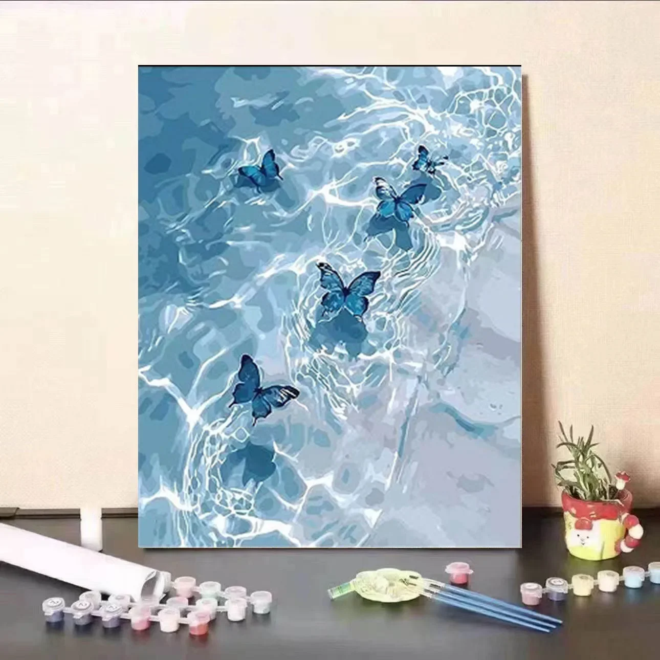 Новая бабочка цифровая картина маслом сделай сам ручная работа цветное