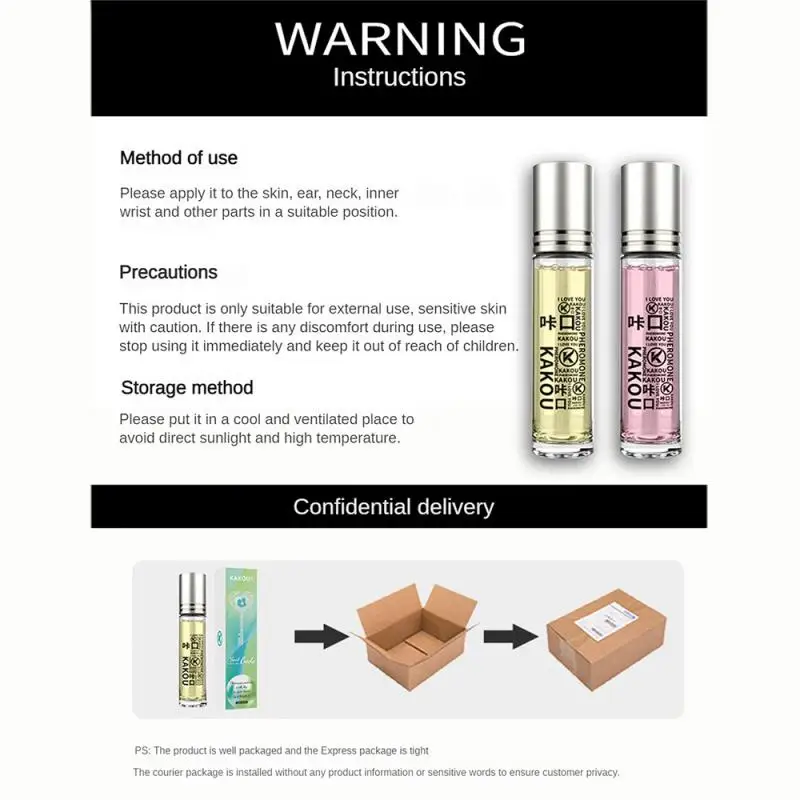 

1~5PCS Pheromone Body Oil For Women 10ml Attracting Men Scent Roll-On Essential Oil Party Alluring Men Romance For