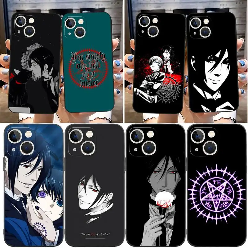 

Anime Black Butler Phone Case For IPhone 11 14 13 Pro Max 12 Mini Xs X Xr 7 8 6 6s Plus Se 2020 Shockproof Back Cover
