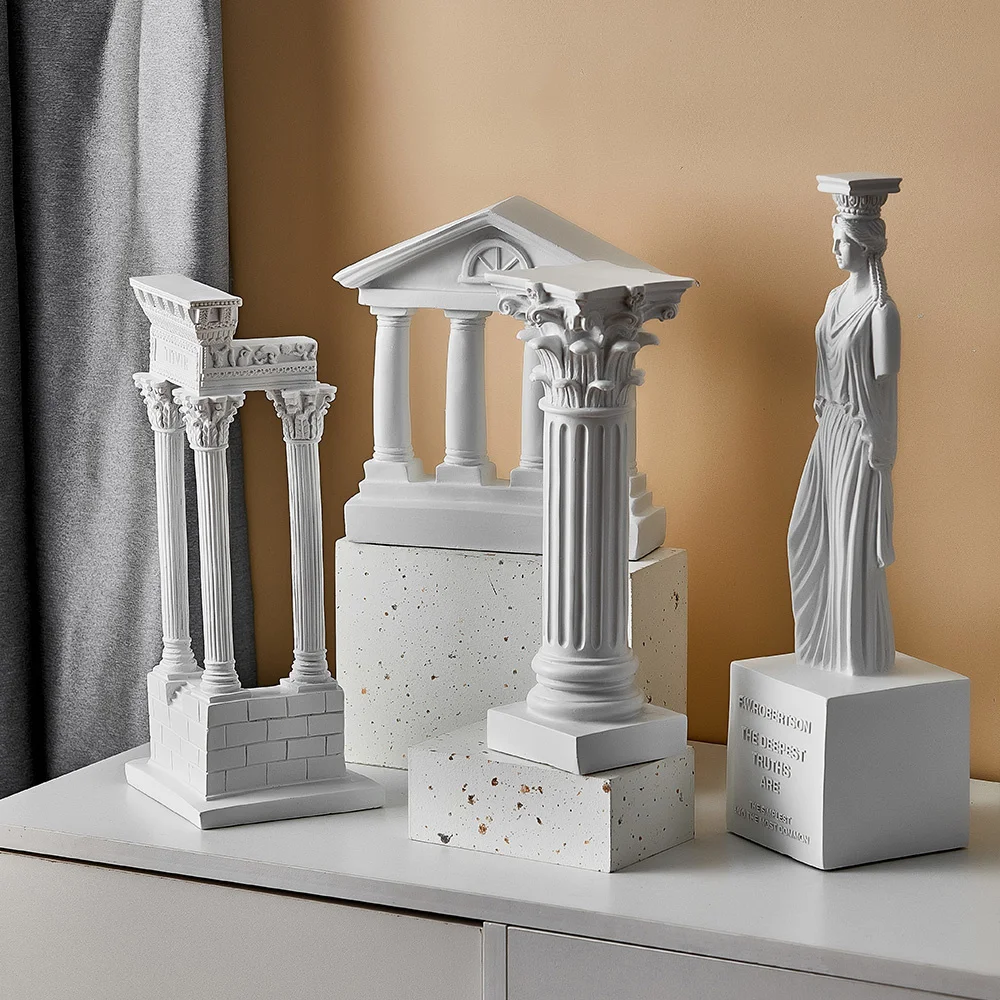 

Greek Ancient Style Home Decoration Rome Architectural Model Decorations Resin Figure Statue European Pastoral Goddess Statue