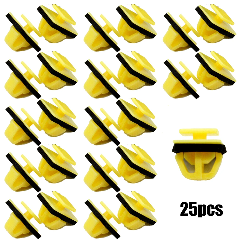 

25pcs Exterior Sill & Body Side Moulding Retainer Clips For Hyundai 87758-35000 For Auveco #21064 Auto Clip Rivet Retainer Faste