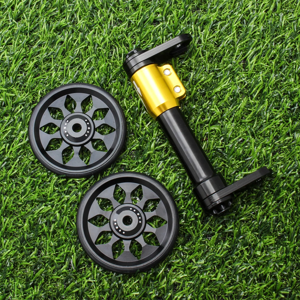 

Lightweight Folding Bike Solid Easy Wheel Bracket Auxiliary Durable Multicolor Aluminum Alloy Strength Professional Modification