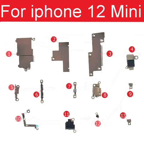 Внутренний маленький металлический утюг для всего тела для iPhone 12/12 Pro/12 Pro Max/12 Mini, держатель, кронштейн, защитная пластина, комплект запасных частей