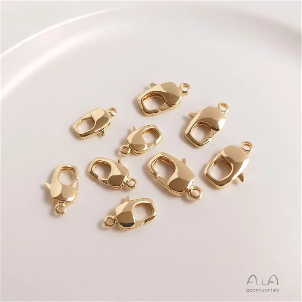 14-каратное позолоченное застежка-лобстер с крабом крабовые когти застежка рыбий