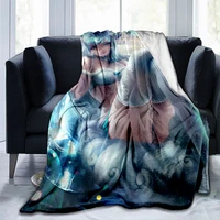 hot body anime sexy girl modern blanket flannel soft plush sofa bed throwing cartoon blankets for beds gifts dropshipping