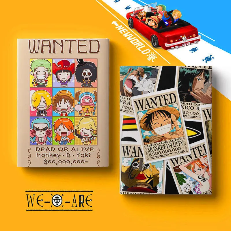 

New Cartoon Notebook One Piece Luffy Zoro Nami Usopp Chopper Robin Franky Peripheral Children's Student Stationery Homework Book