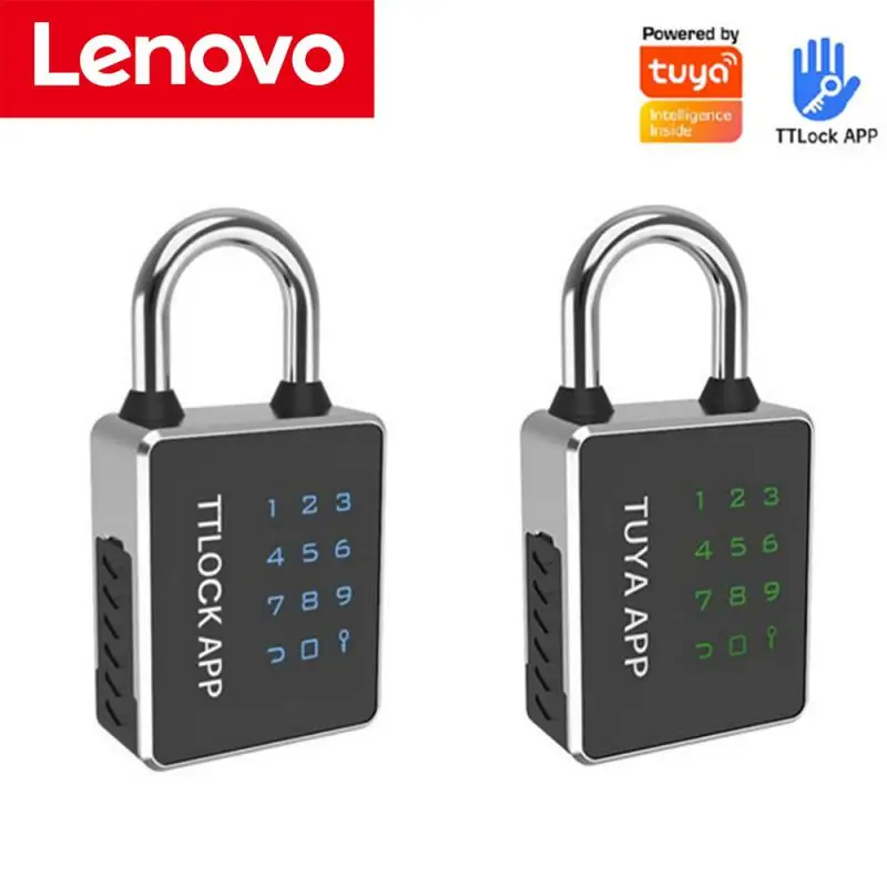

Lenovo Tuya Fingerprint Padlock Bluetooth Lock Smart Keyless Security Locker Fingerprint Lock Anti-Theft Password Card Electroni