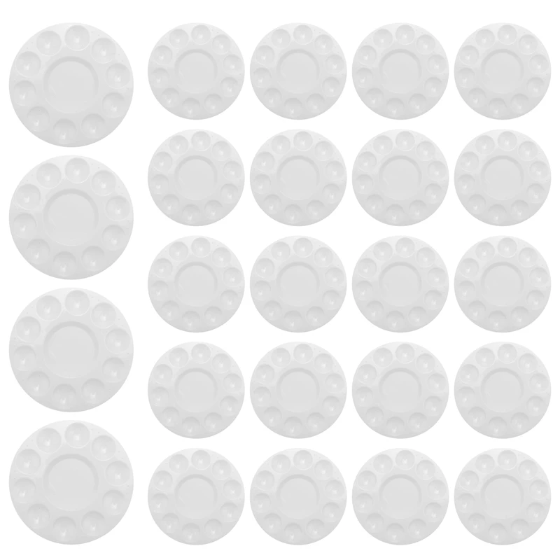 

24 Pcs Paint Palette Tray Plastic For Kids And Adults To Create DIY Craft Professional Art Painting