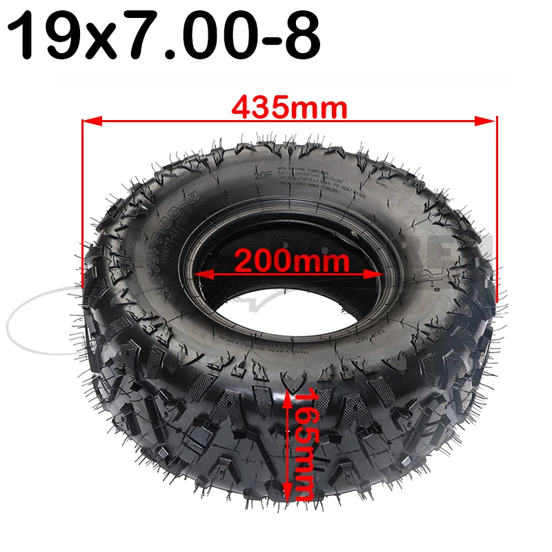 

8 Inch ATV Tire 19x7-8 Fit for four wheel vehcile motorcycle 50cc 70cc 110cc 125cc Small ATV Front Or Rear Wheels 19x7.00-8 tyre