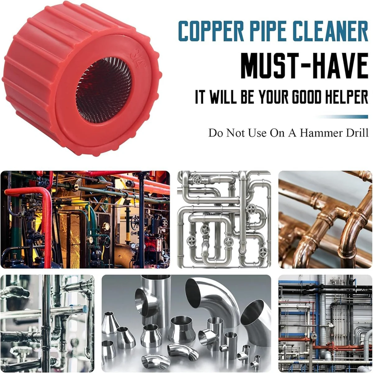 Набор медных труб 4 шт. для очистки и расширителя сантехники подготовки