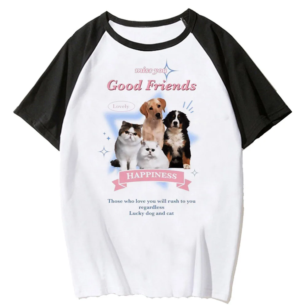 Футболка с котенком и котом Неко женская футболка в стиле панк эстетической