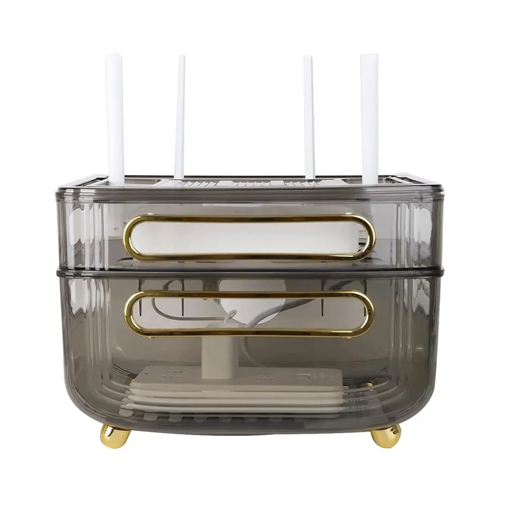 Настольный Wi-Fi роутер пластиковый трехуровневый беспроводной органайзер для