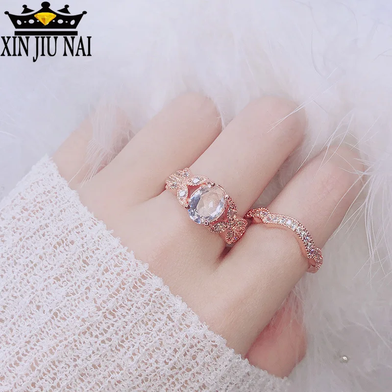 

2019 см, европейские красивые модели, комплект колец из розового золота с бабочкой, обручальное кольцо, драгоценности