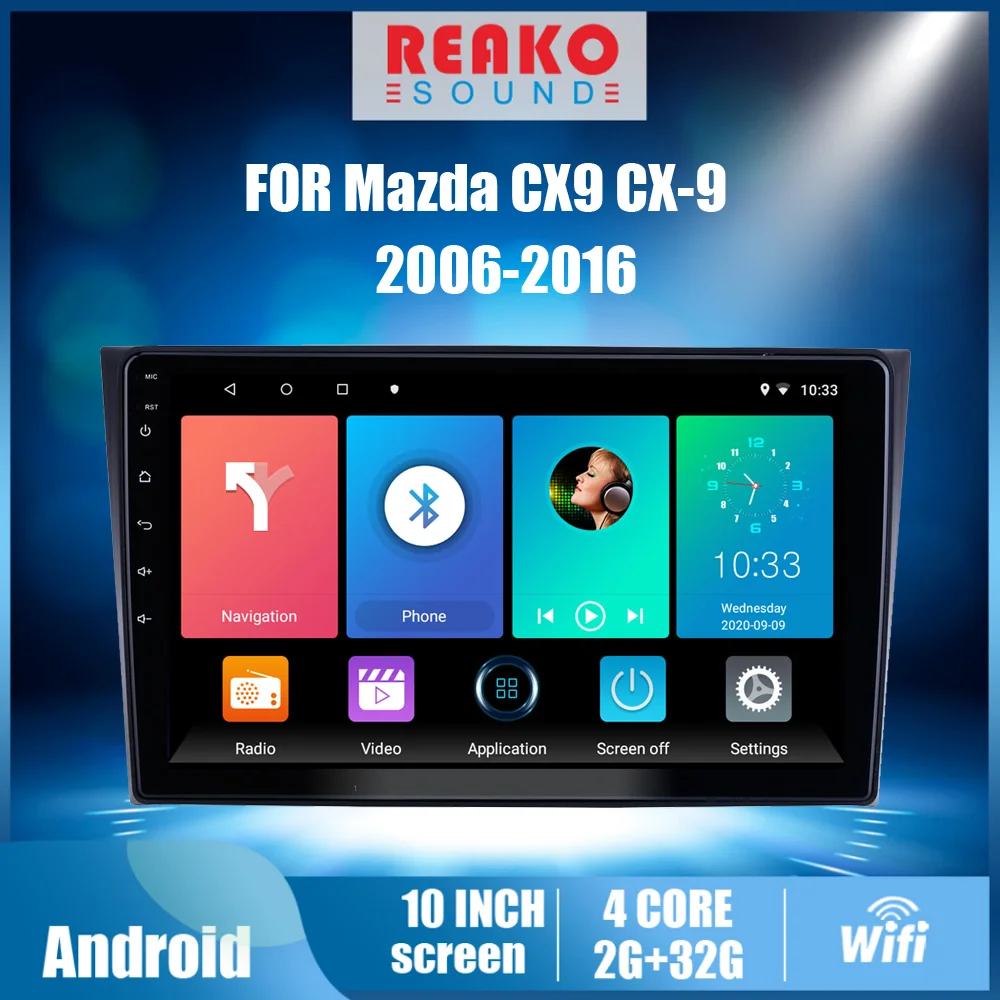 

For Mazda CX9 CX-9 2006 - 2016 4G Carplay GPS Navigation Autoradio 2 Din Car Radio Multimedia Player Android Stereo Head Unit