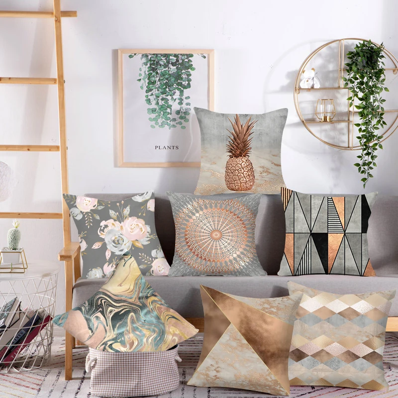

Print PillowCase Accessories Car Sofa Cushion Cover Bed Pillow Case Home Furnishing Geometric Design Home Decoration