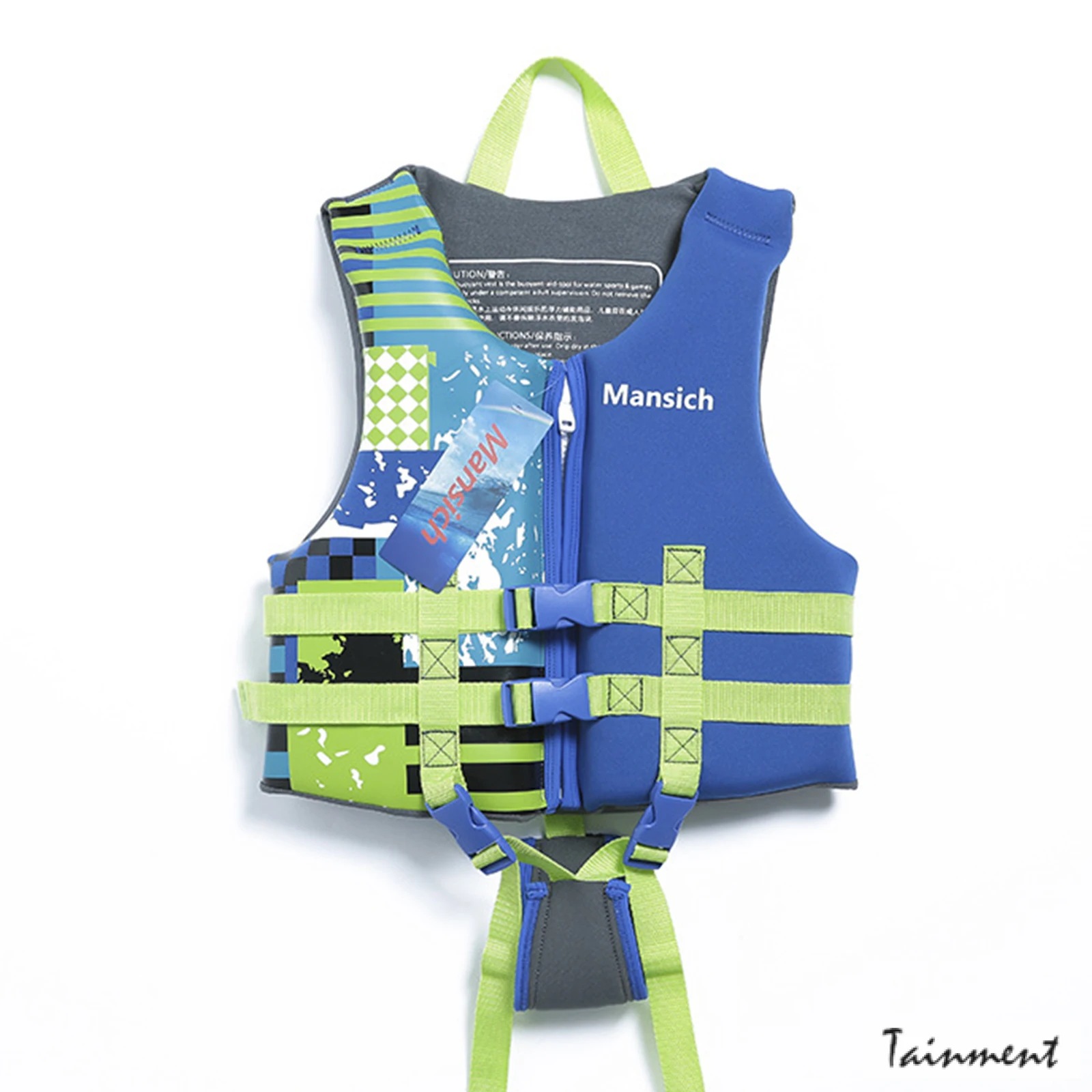 

Life Jacket Kids, Child Water Sports Swim Vest Flotation Device, Boys Girls Swimwear Training Aid Safety Bathing Suit Neoprene