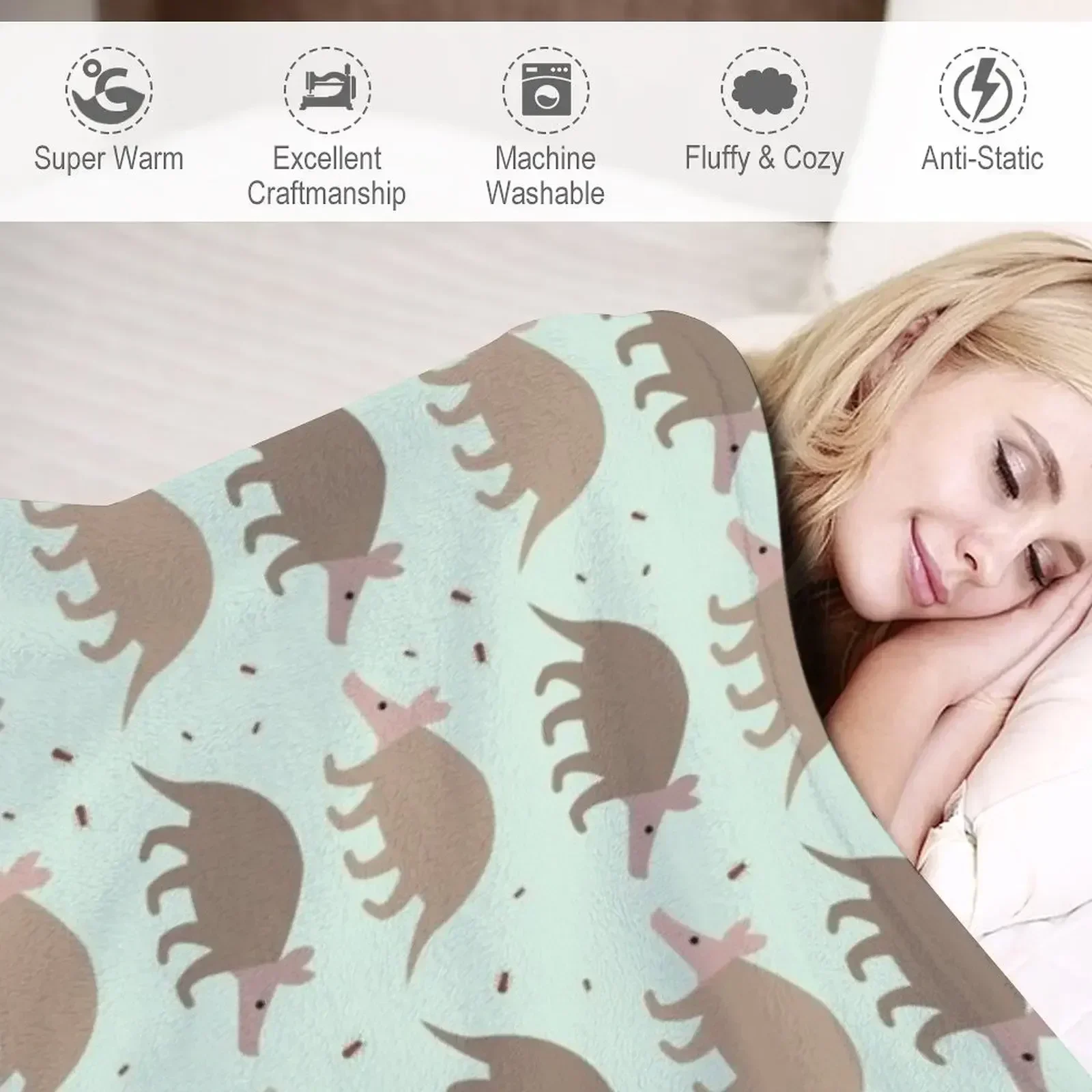 Одеяло с рисунком Аарварка роскошные модные диваны детские одеяла