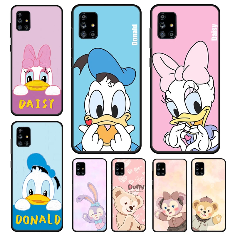 

Disney Stardale Cute Anime Black Phone Case For Samsung Galaxy A52S A72 A71 A52 A51 A12 A32 A21S 5G Soft Silicone Fundas Coque