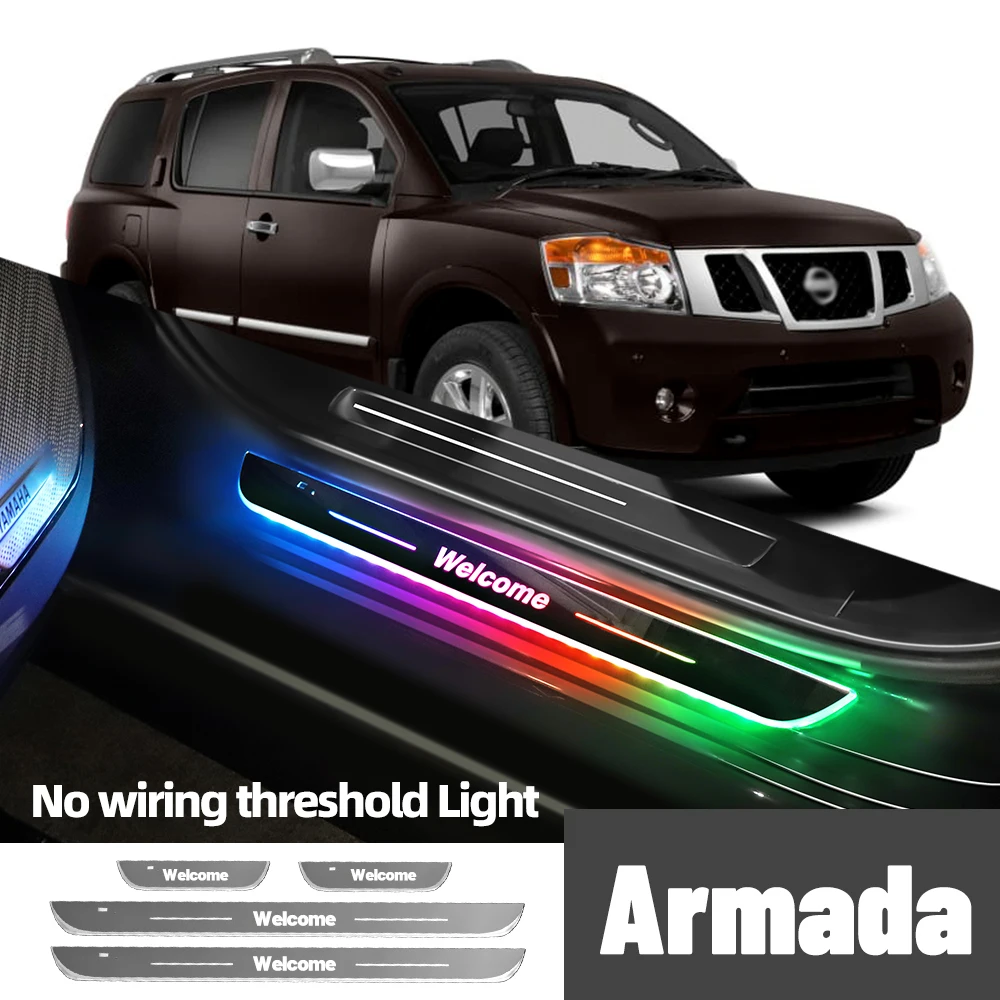 Для Nissan Armada 2005-2023 2016 2019 2020 автомобильный порог с индивидуальным логотипом