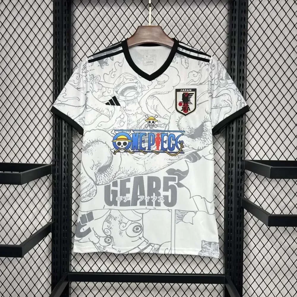 Latest Anime One Piece Japanese Football Jersey Fan Version Special Edition Five Level Luffy