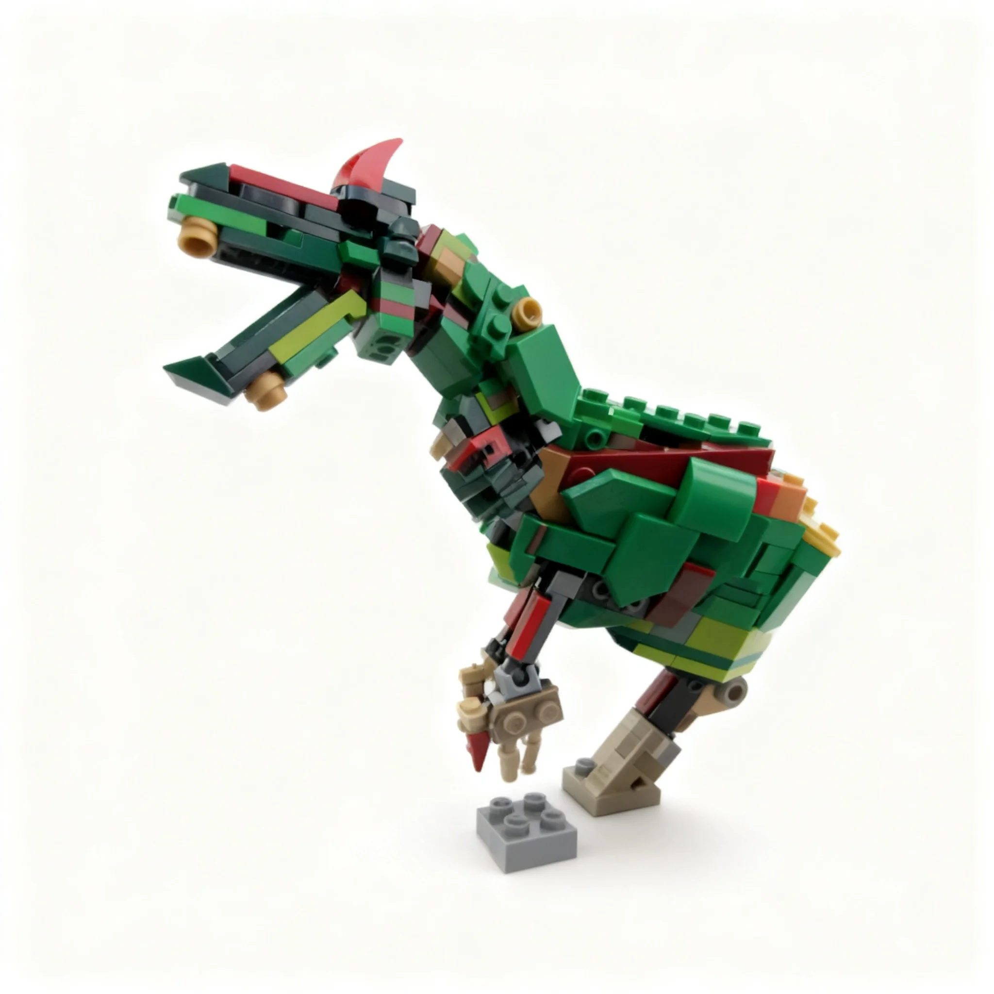 Фото 355 деталей MOC Creator Creator 3-в-1: Алоцератопс, Анакс, Коннер. Точная модель из строительных блоков. Рождественский подарок для сборки. №3