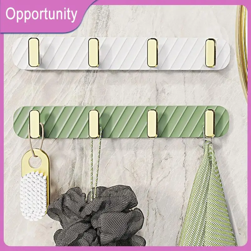 

Storage Accessories Adhesive Hook No Punching And Sticking Strong Adhesive Wall Clothes Hooks Plastic Space-saving Hook Holder