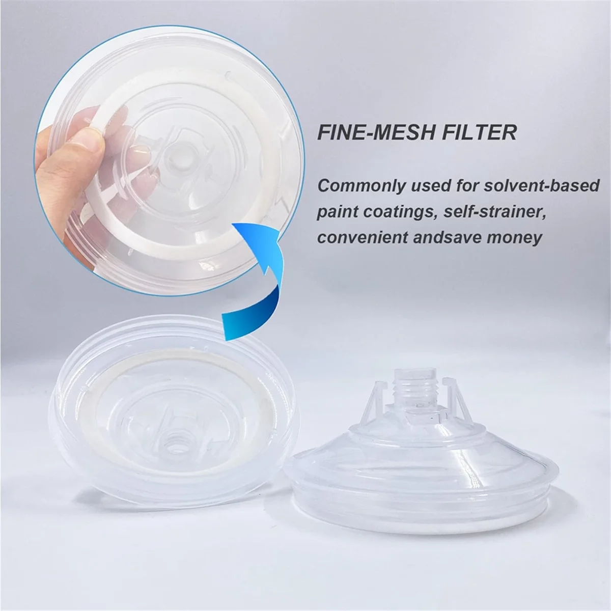 Вкладыш для чашки смешивания распылителя краски и система крышек распылителей