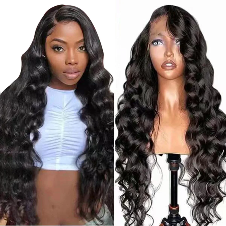 13x4 Lace Front Human Hair Wigs For Women Loose Deep Wave Wig HD Transparent Lace Frontal Wig 4x4 Closure Lace Front Wig 30 Inch